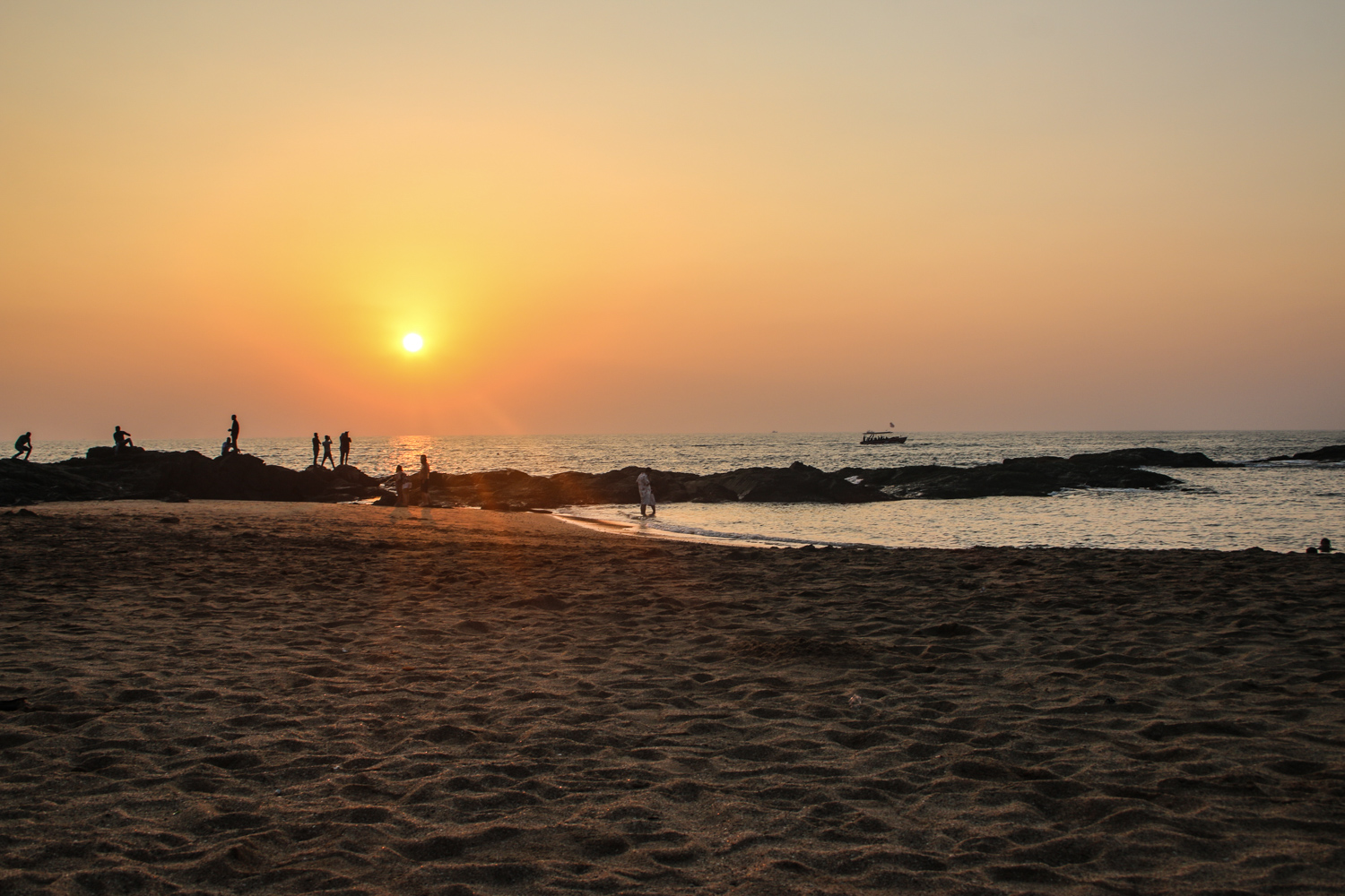 Anjuna beach tramonto